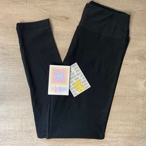 LuLaRoe Solid Black Leggings - OS